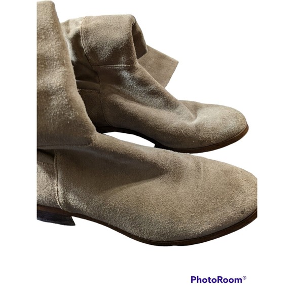 Sole Society knee high boots sz 8 cow suede leather shoes taupe brown tan tall - Picture 3 of 9